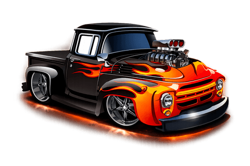 Caminhonete estilizada — socorro na estrada